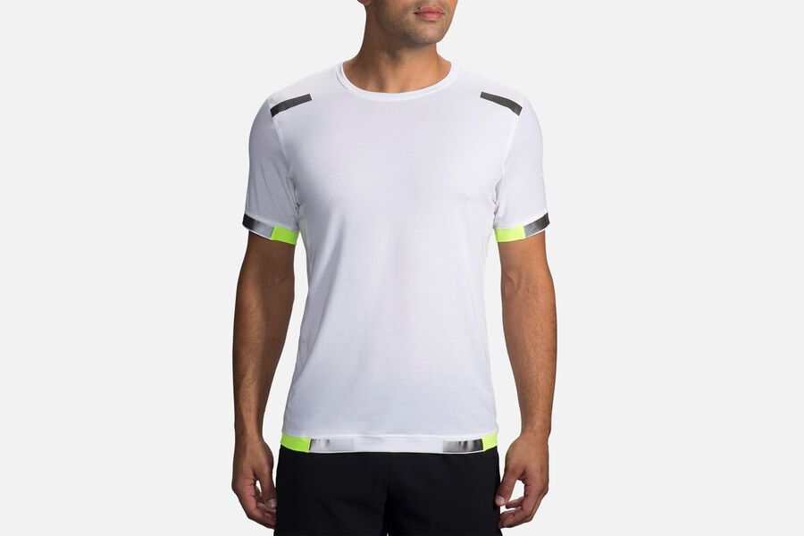 Mens Brooks Carbonite Sleeve Tops Luminosity | 982316-WTV